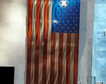 Metallflagge , amerikanische Flagge, Metall amerikanische Flagge, amerikanische Flagge Metall , Metallversprechen Flagge, Stahl amerikanische Flagge, US Flagge,