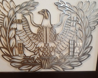 Warrant Officer Eagle Rising Metal Steel Sign, Eagle Rising, Warrant Officer Eagle Rising, Warrant Officer Rising Eagle Sign