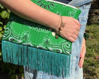 Bandana Fringe Clutch