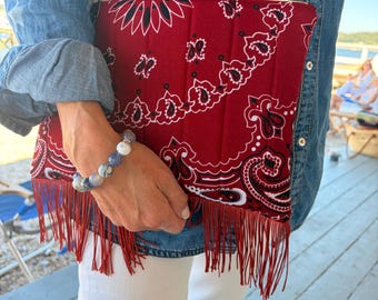 Bandana Fringe Clutch