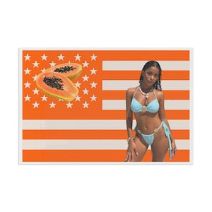 AMAYA PAPAYA Flag, Love Island USA Flag, Love Island Merch, Amaya Love Island, Summer Decor, House Decoration, Wall Hanging