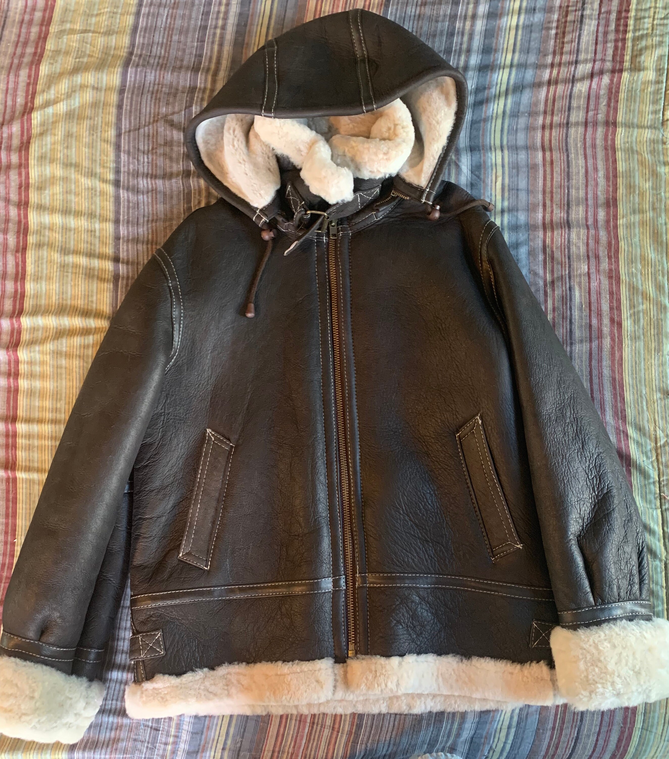 Overland jane Sheepskin Bomber Jacket 