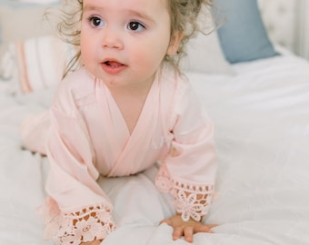 infant silk robe