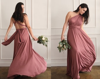 mauve color bridesmaid dresses