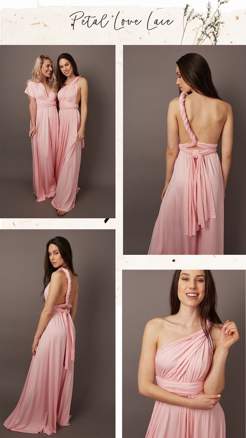Holiday Sale! Bridesmaid Dress | Convertible Dress | Infinity Dress | Bridesmaid Gown | | Convertible Gown | Engagement Dress | Pink