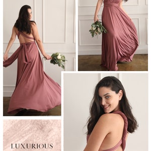 Flash SaleMaternity dress for Baby Shower Convertible Dress Maternity Gown Maternity Dress Convertible Gown Mauve Dress Mauve