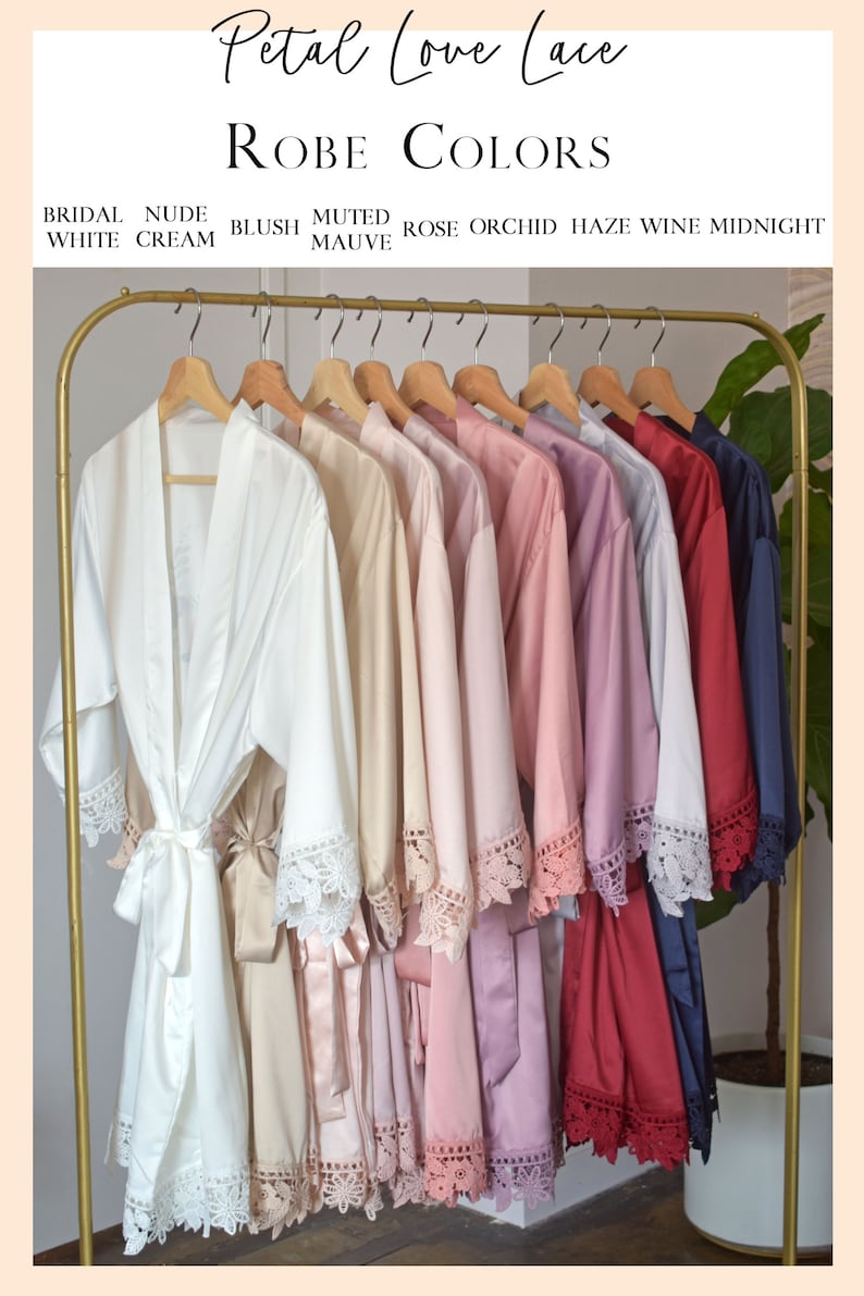 Flower Girl Robe Toddler Robe Baby Robe Satin Girl Robe Etsy