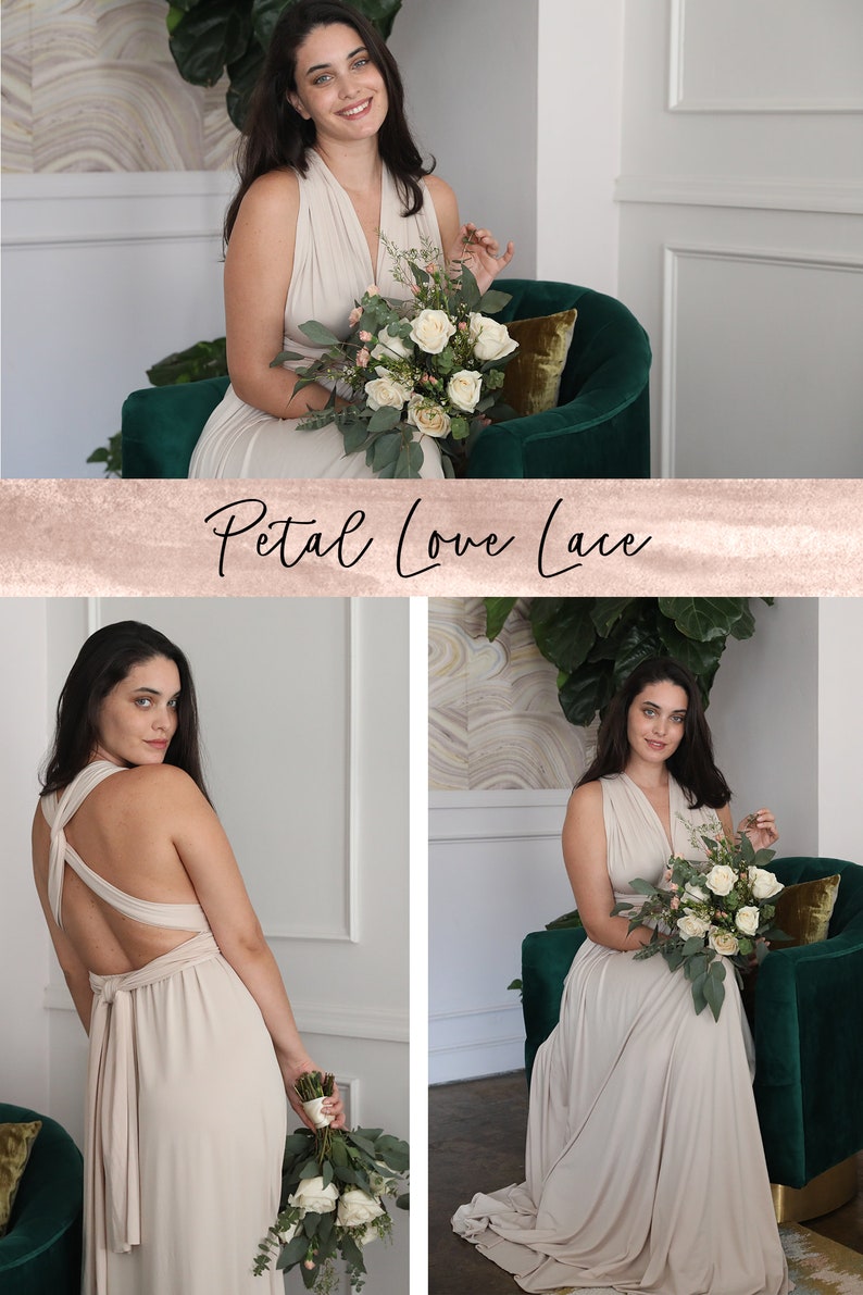 Holiday Sale! Bridesmaid Dress | Convertible Dress | Infinity Dress | Bridesmaid Gown | | Convertible Gown | Engagement Dress | Ivory