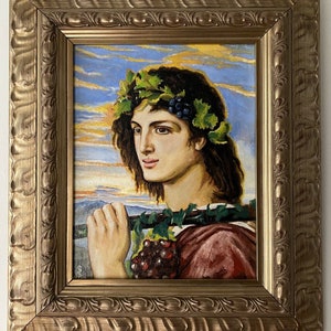 Pre-Raphaelite Style Oil Painting Simeon Solomon Bacchus Dionysus Gay roman Greek PreRaphaelite
