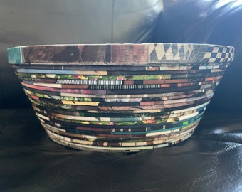 Recycled Paper Magazine Bowl Colossal