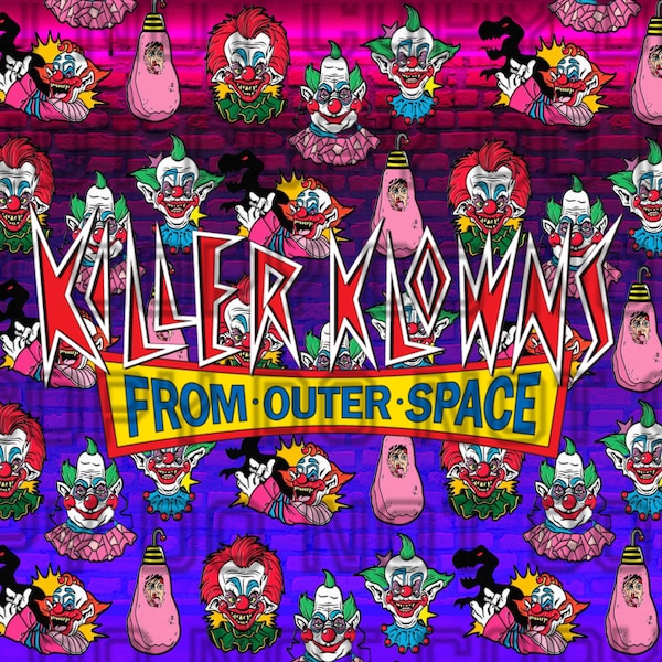 Killer Klowns - outer space tumbler template