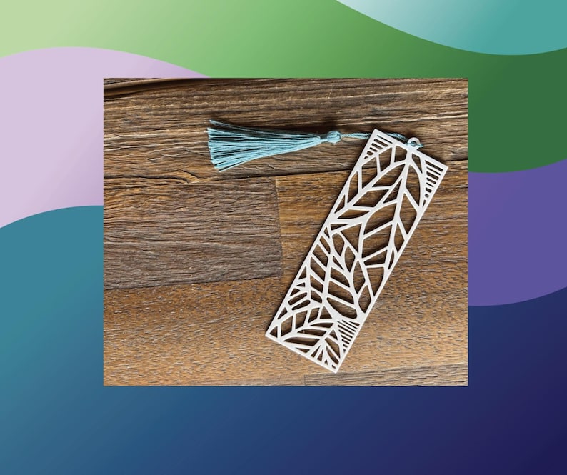 Simple Bookmark | 3D Printed Silhouette Bookmark With Colorful Tassel ...