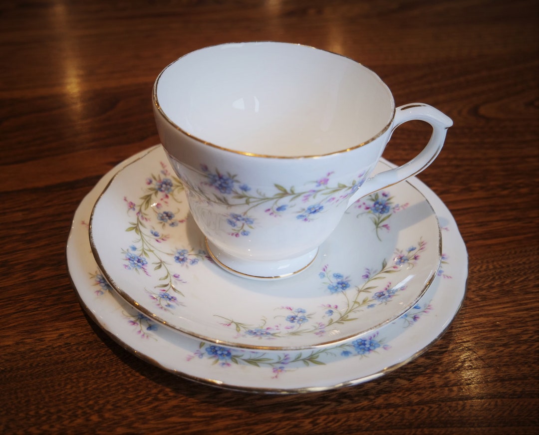 Duchess Tranquility Trio Vintage Bone China Trio With a Cup Etsy