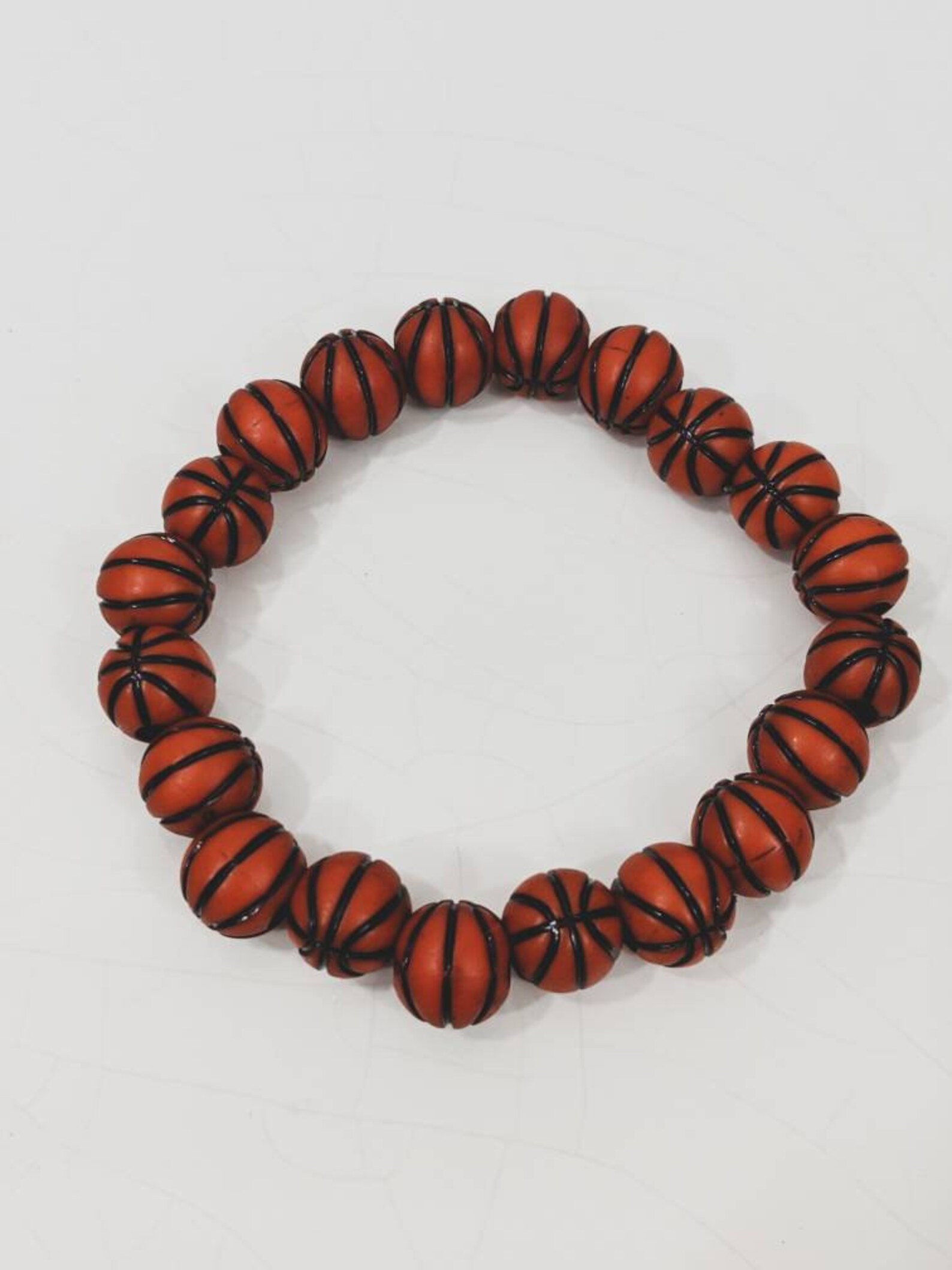 Basketball Stretch Bracelet Sports Bracelet Etsy