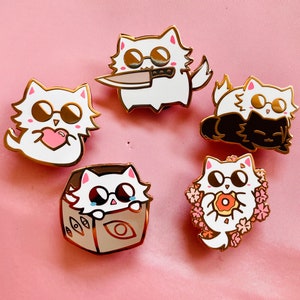 Gojocat Enamel Pins