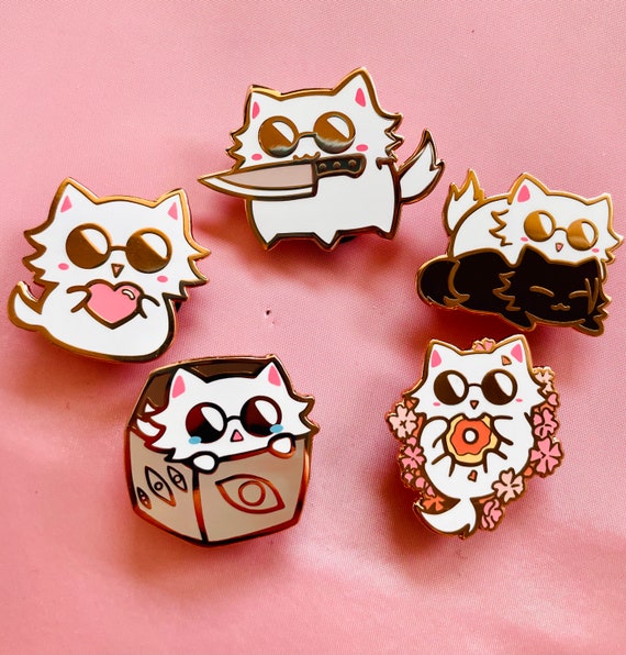 Gojocat Enamel Pins 