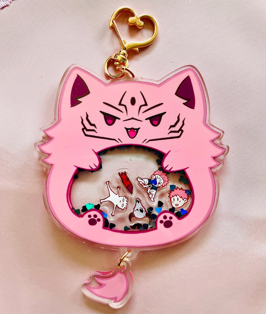 Sukuna & Yuuji Cat Shaker Charm - Etsy Sukuna & Yuuji Cat Shaker Charm - Etsy