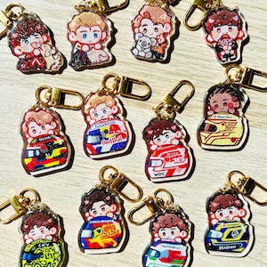 Racing Driver Helmet Acrylic Charm