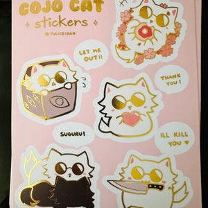 Gojocat Sticker Sheet
