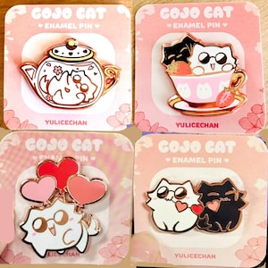 Gojocat Pin Club Enamel Pins