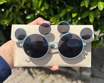Disney Black Mirrored Adult Sunglasses With Case Disney Parks Pirates of the Caribbean Adult Mirrored  main image 4