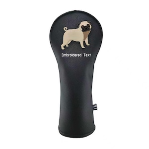 Fundas de cuero sintético para palos de golf, cubiertas para driver, protectores híbridos para maderas de calle con etiqueta de número intercambiable, regalos para mujeres y hombres.