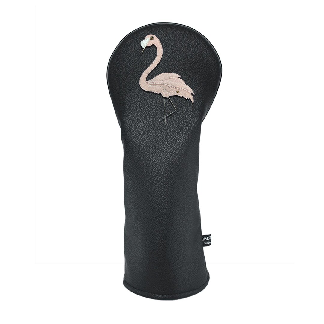 Flamingo PU Leather Golf Club Covers Driver Headcovers Fairway Woods ...