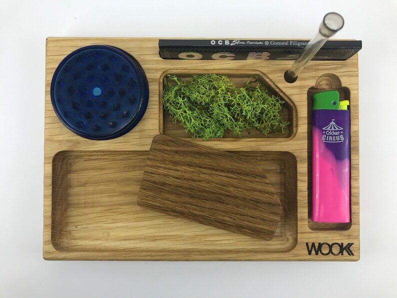 Wooden Rolling Tray for Your Herbs Etsy