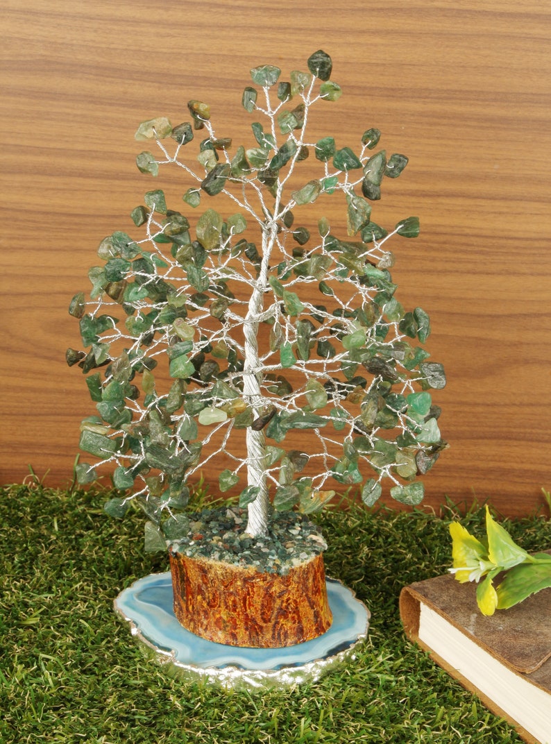 Green Jade Gem Tree Chakra Balancing Feng Shui Bonsai Trees | Etsy