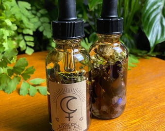 Goddess Lilith Oil, Feminist Power, Lilith Crystal Infused Intention Oil, Body Oil, Lilith Spell Anointing Oil, Feminism Female Empowerment
