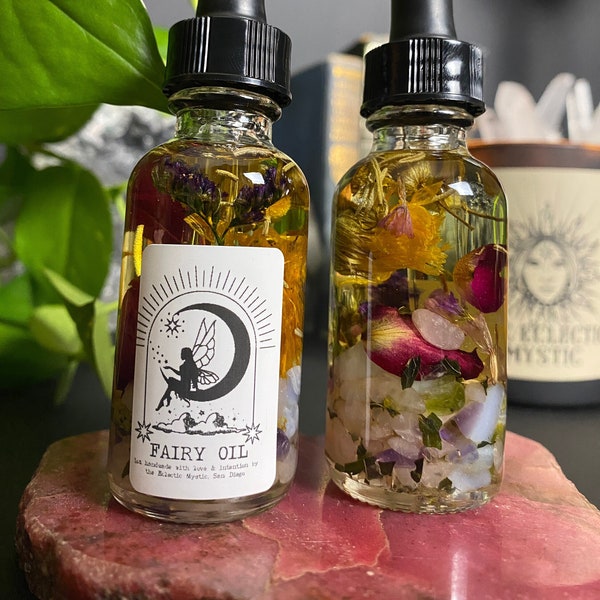 Fairy Oil, Attract Faeries, Witchy Herb, Faery Divination Tool, Nymph Magical Mystical Oils, Magical Oils, Enchanted Pixie, Elemental Spirit