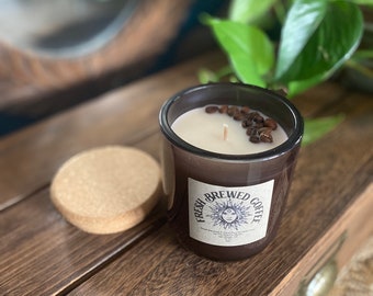 Fresh Brewed Coffee Candle • Premium Scented Soy Candle • Small Batched • Hand Poured •Toxin Free