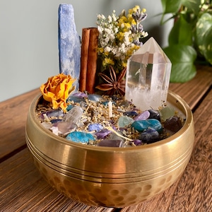 Third Eye Awakening Intention Candle With Crystals Herbs & Flowers- Bay ...