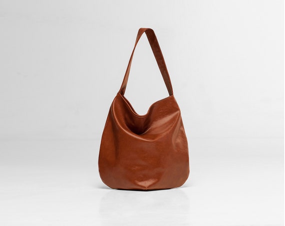 slouchy vegan leather hobo bag