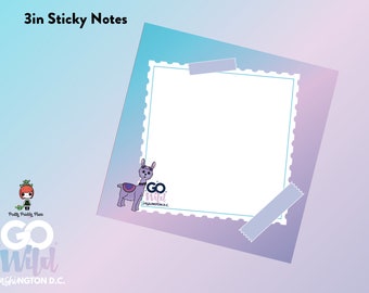 Go Wild Llama Sticky Notes