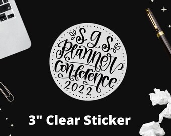 SGS Planner Conference Clear Planner Sticker