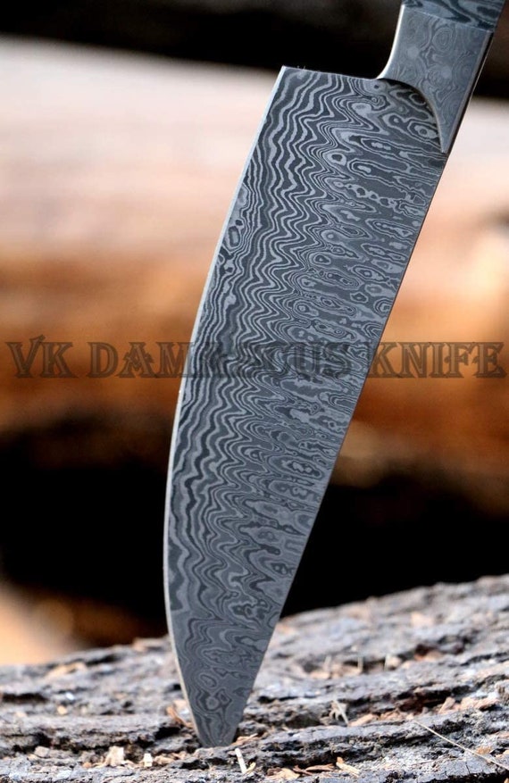 Handmade Damascus Serbian Chef knife Cleaver Knife Kitchen Chef's Knife  vk0224