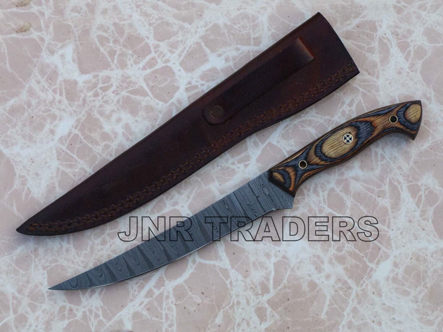 COHOMELARS Fixed Blade Knife Sheath Fits up to 8 Inch Blade,Leather Knife  Sheaths Knife Holder Hunting Knife Sheath,Straight Knife Sheath Brown