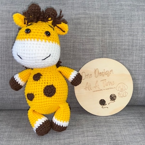 Crocheted giraffe
