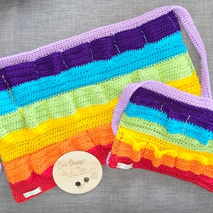 Adult & child crocheted egg aprons