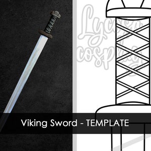Viking Sword - TEMPLATE (sword, vikingsword, 2Dtemplate, swordtemplate, larp, Valhalla)
