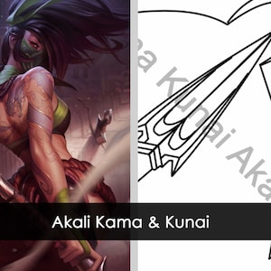 Kama and Kunai Akali - BLUEPRINT (League of Legends)