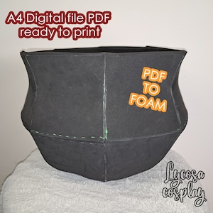DIY Cauldron - PDF to foam (foam pattern)