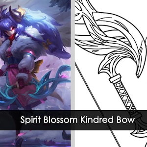 Spirit Blossom Kindred Bow - TEMPLATE (League of Legends)