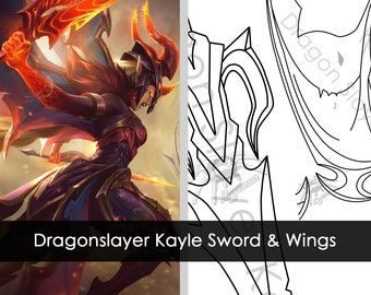 Dragon Slayer Kayle Sword & Wings - TEMPLATE (League of Legends)