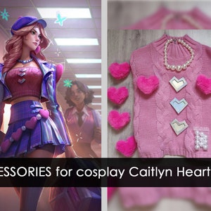 ACCESSORIES for Cosplay Caitlyn Heartthrob Inspired by League of Legends 