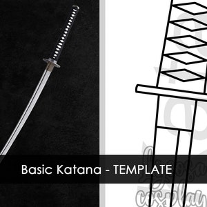 Basic Katana - TEMPLATE (japanese katana, katana, basic katana sword, samurai sword)
