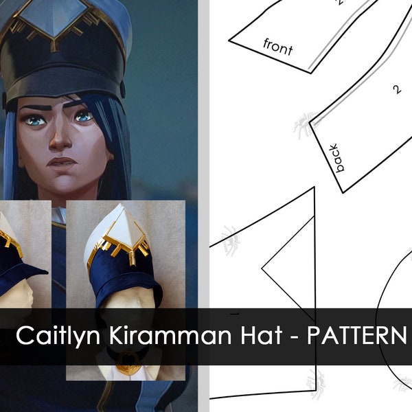 Caitlyn Kiramman Hat - PATTERN (Arcane)