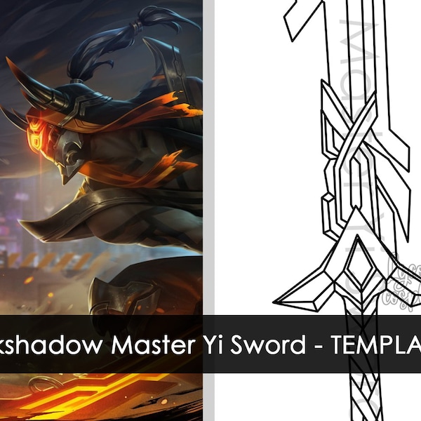 Inkshadow Master Yi - Sword - TEMPLATE (League Of legends)