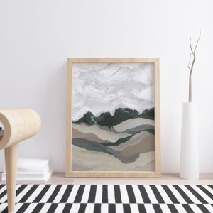 Beige Landscape Painting | Abstract Printable Art | Instant Download Art Print | Digital Printable Art | Landscape Print | Neutral Art Print